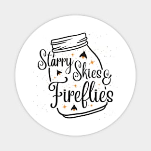 Starry Skies and Fireflies Magnet